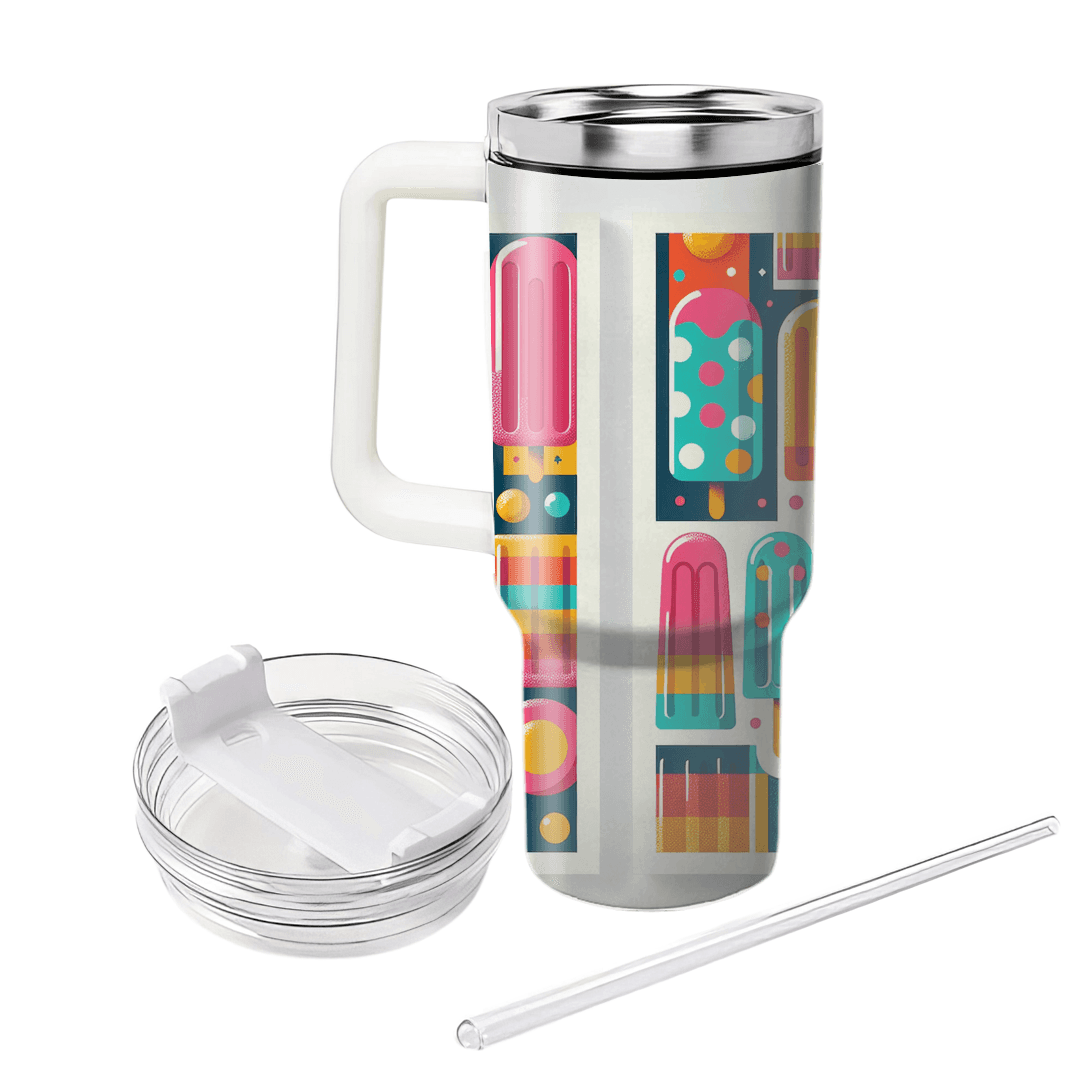Retro Popsicle Art Print Custom Tumblers