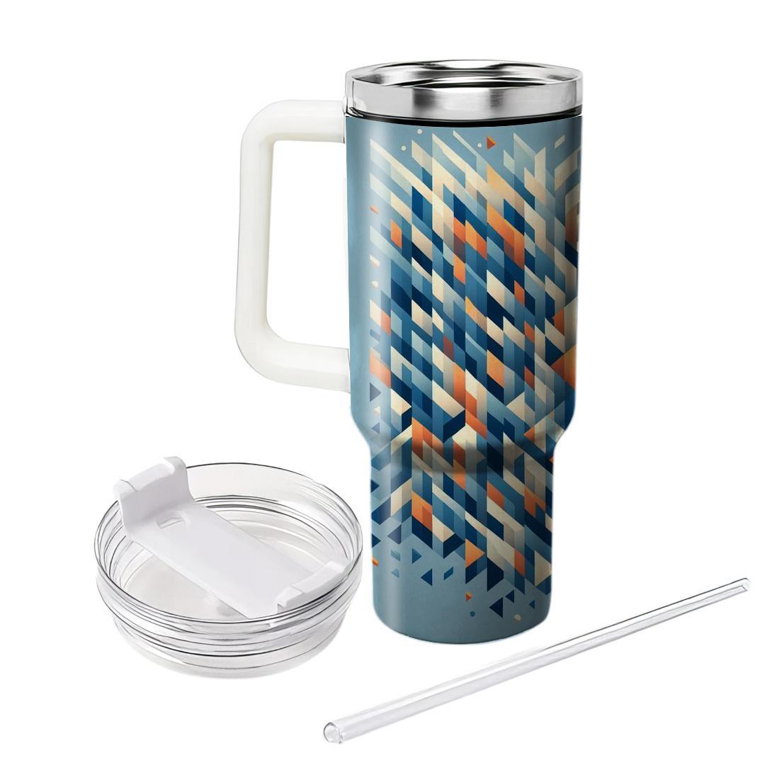 Abstract Triangle Cascade  Tumblers For Gifts
