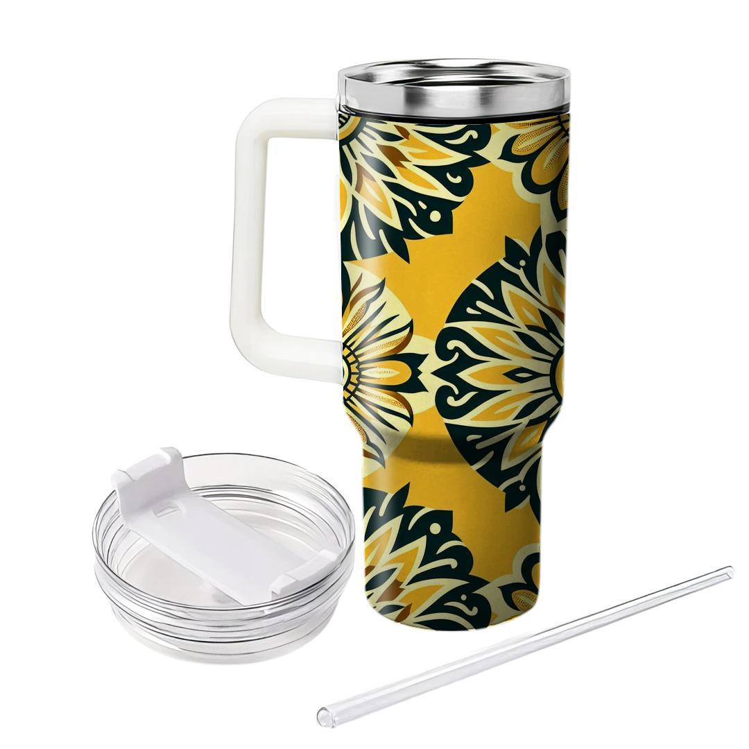 Sunny Burst In Golden Yellow  Tumblers For Gifts