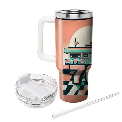 Retro Diner Dreamscape  Travel Tumblers