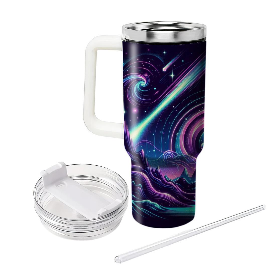 Cosmic Neon Fantasy  Decorative Tumblers