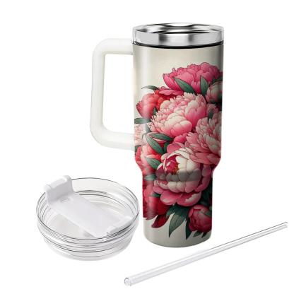 Rosy Cheeks Peony  Tumbler Cups