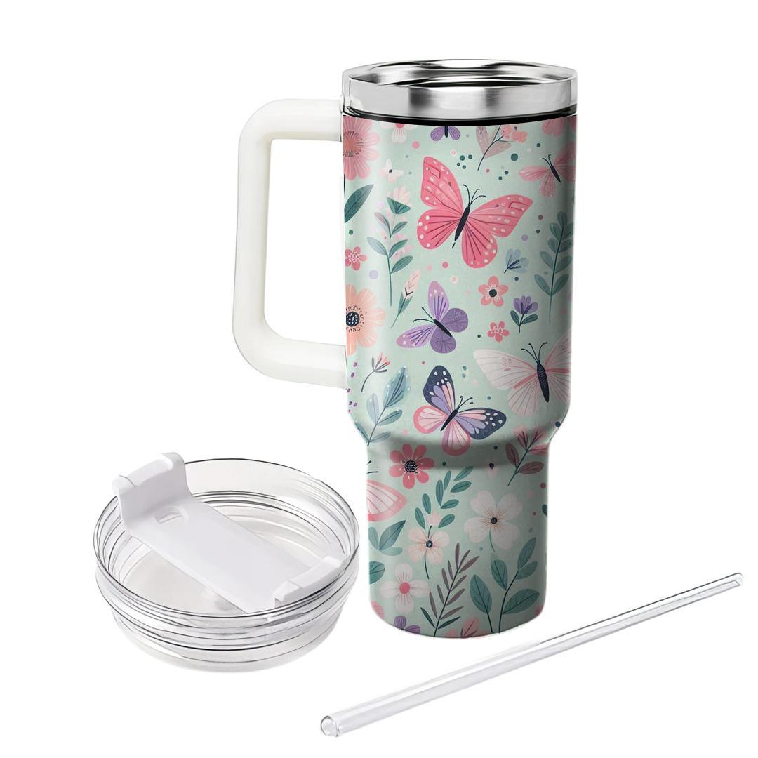 Springtime Butterfly Symphony  Custom Tumblers