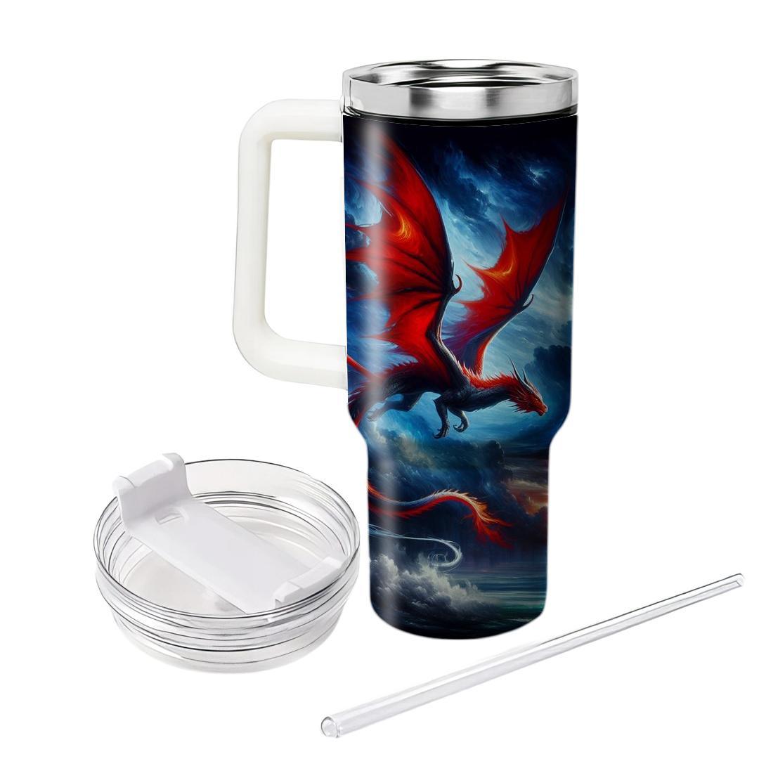 Mystical Dragon Fire  Personalized Tumblers
