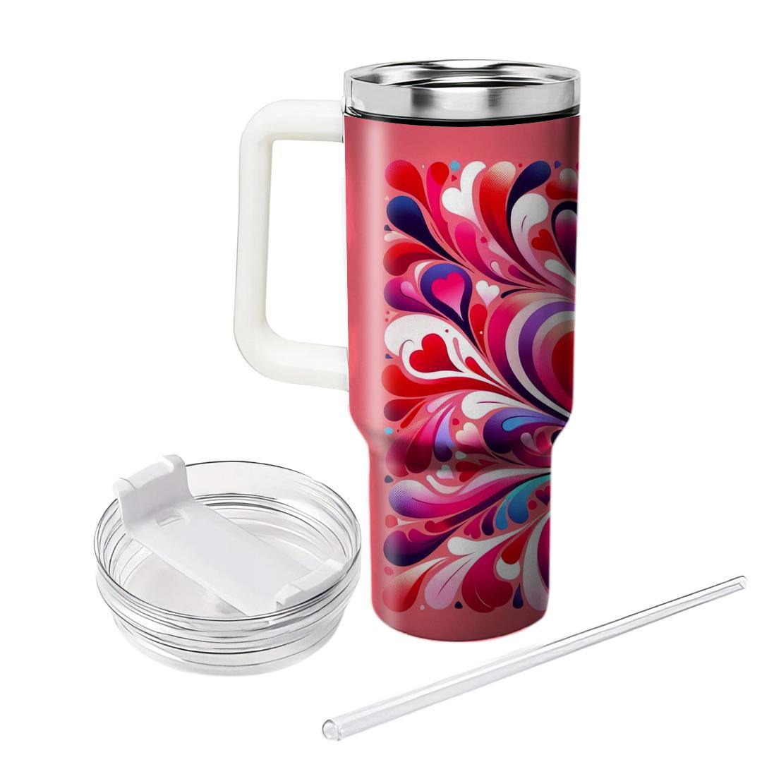 Groovy Tie-dye Hearts  Insulated Tumblers