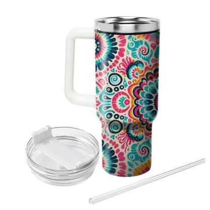 Retro Tie-dye  Tumbler Cups