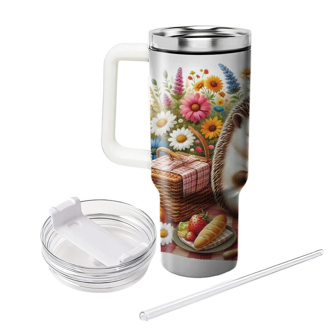 Charming Hedgehog Picnic  Travel Tumblers