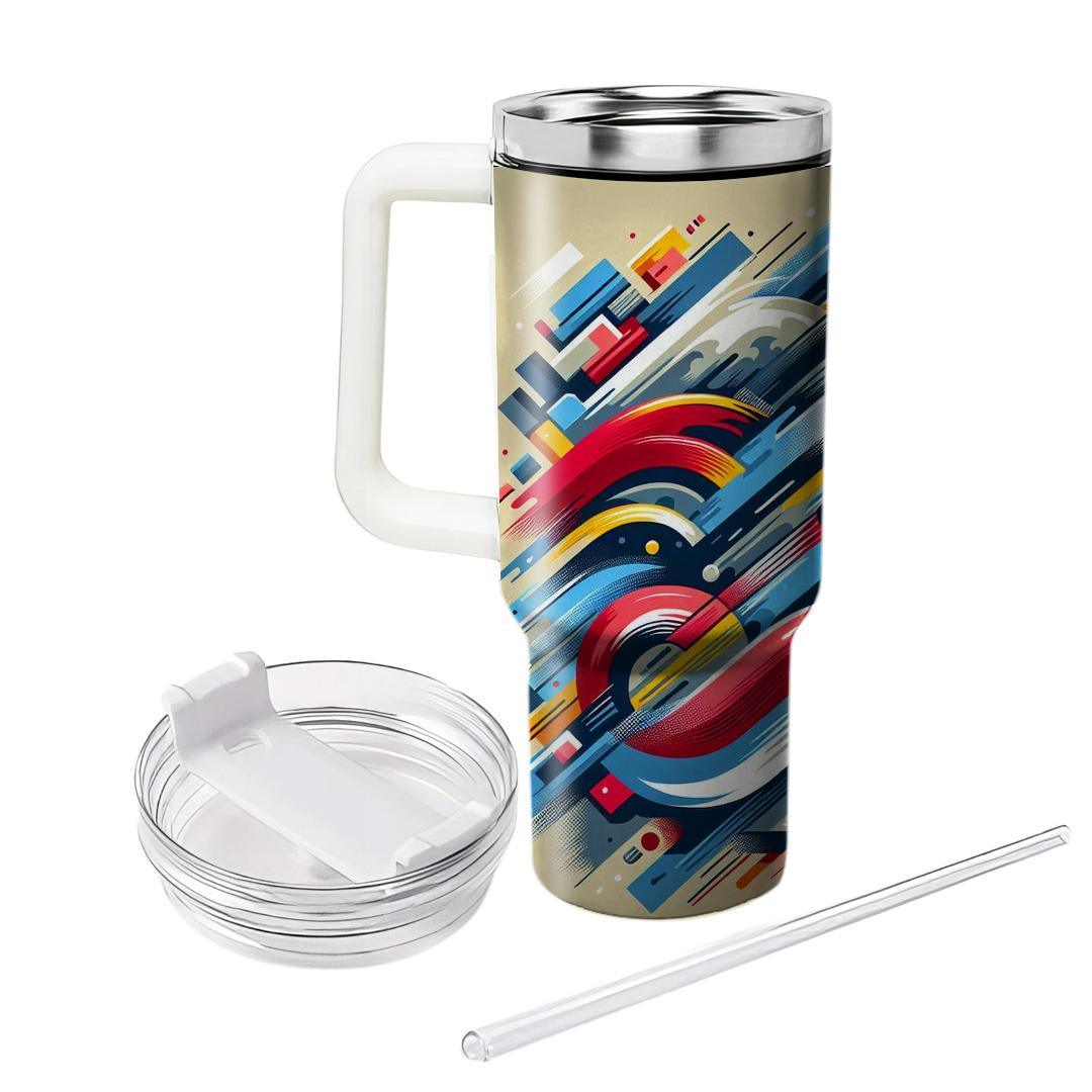 Energetic Brush Strokes  Insulated Tumblers