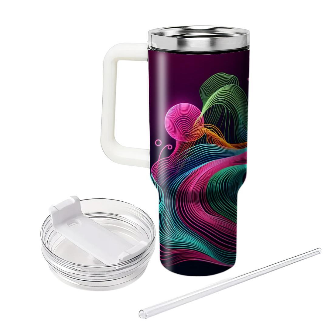 Neon Line Art  Custom Tumblers