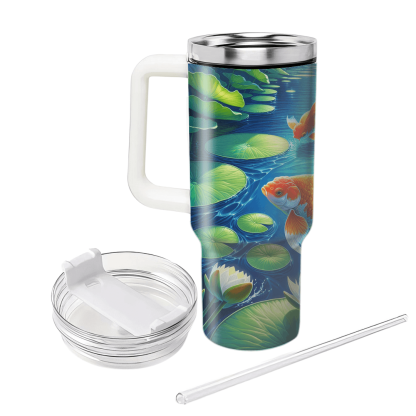 Lively Goldfish Pond  Tumbler Cups