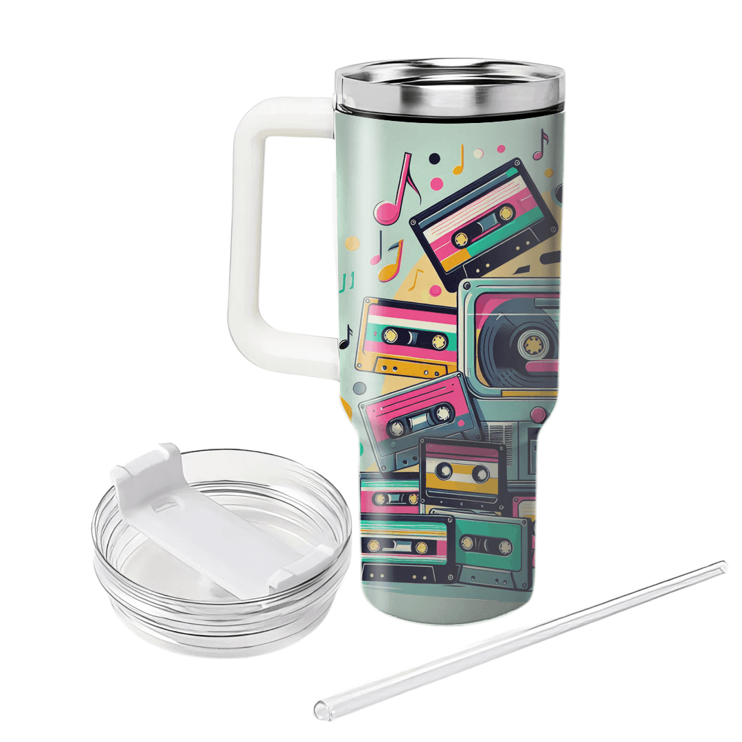 Retro Tape Player  Tumblers With Lids