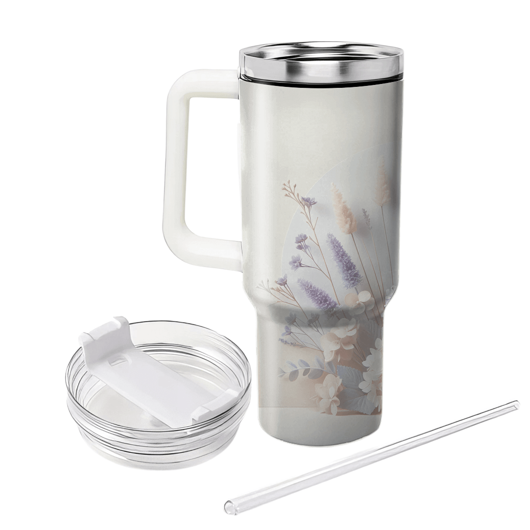Serene Floral Harmony  Travel Tumblers