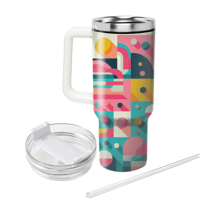Funky Color Block  Custom Tumblers