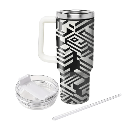 Optical Illusion Squares  Insulated Tumblers