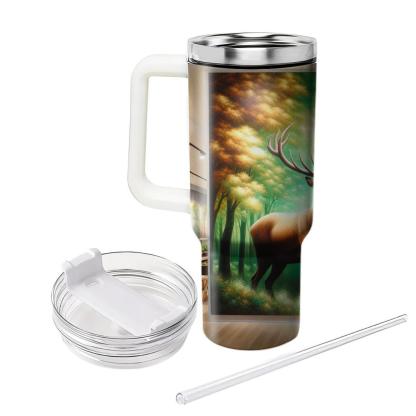 Elegant Stag Majesty  Travel Tumblers