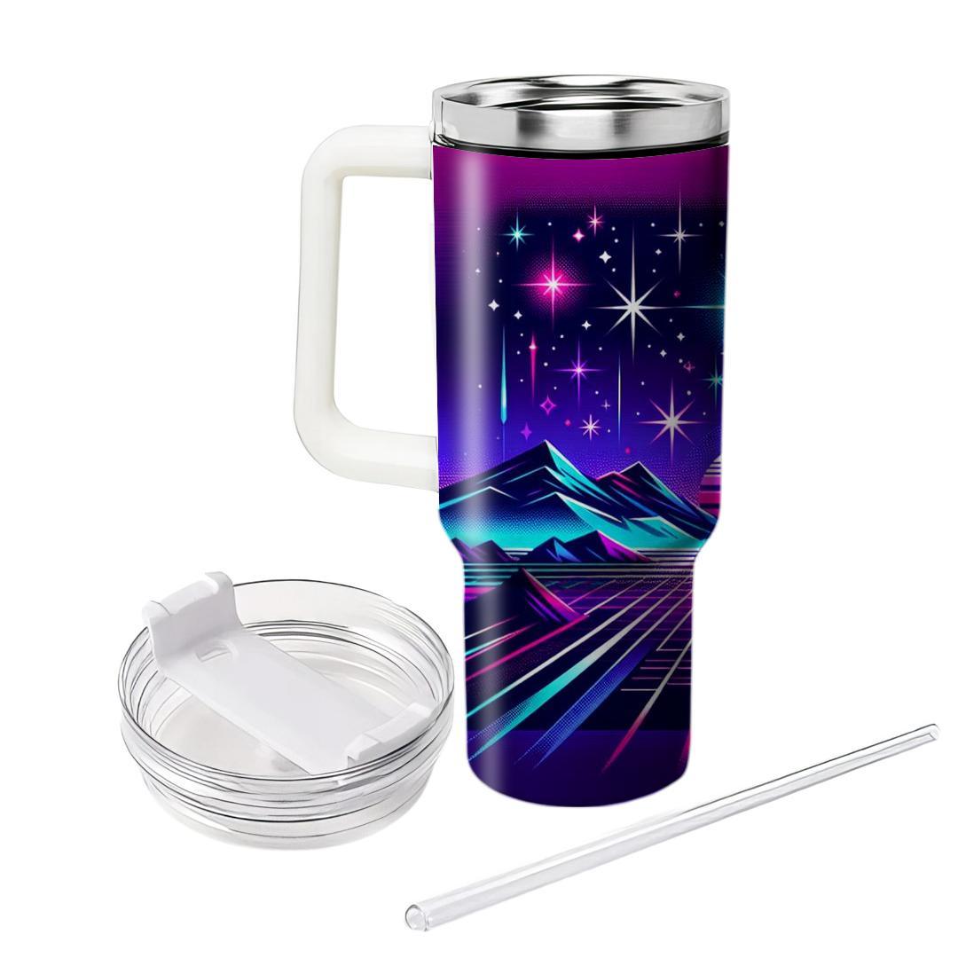 Starry Neon Dreams  Personalized Tumblers