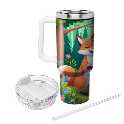 Whimsical Fox & Friends  Tumblers With Lids
