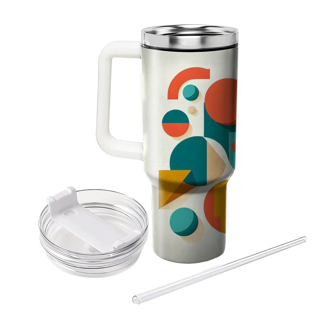 Mod Abstract Shapes  Travel Tumblers
