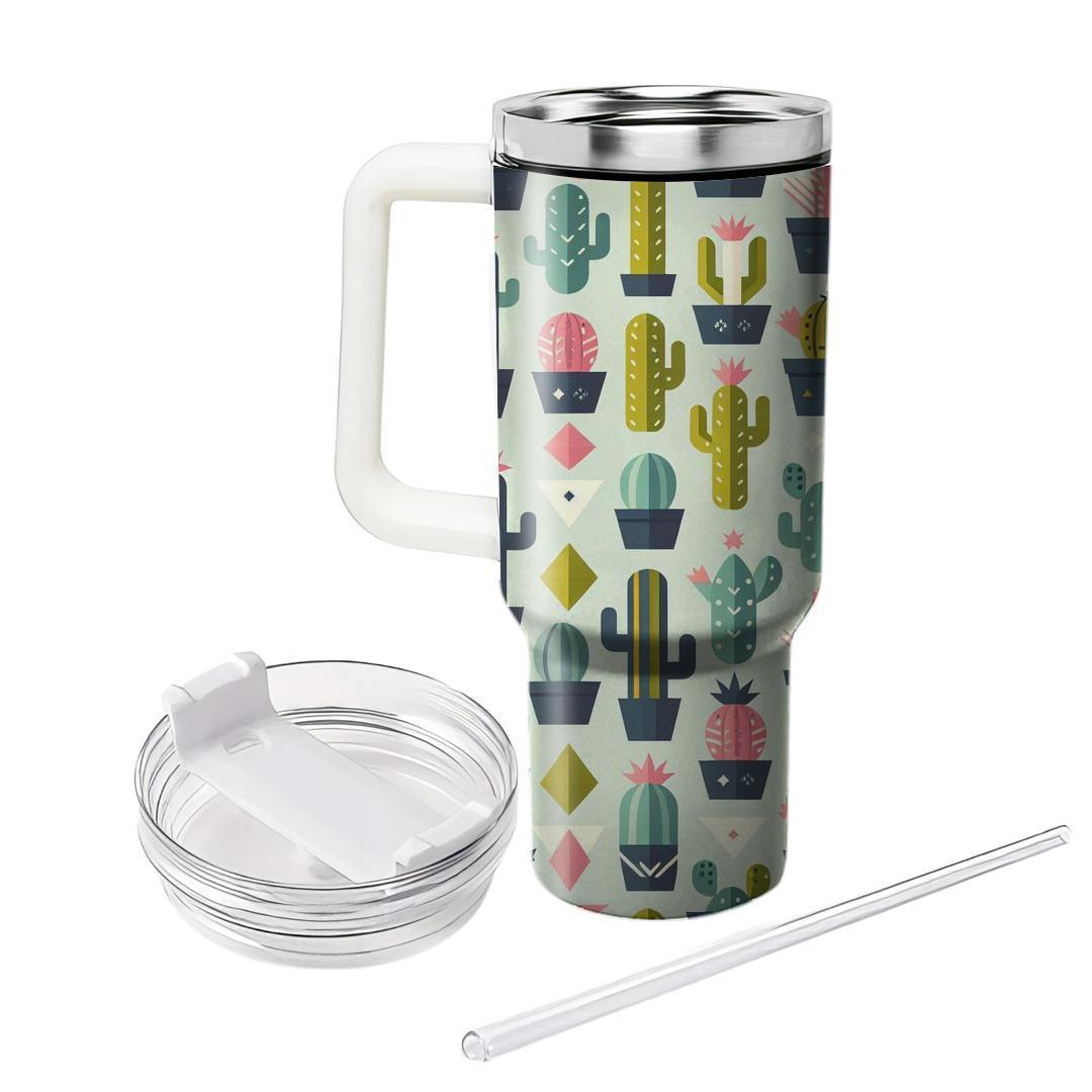 Charming Cactus Pattern  Tumblers For Gifts