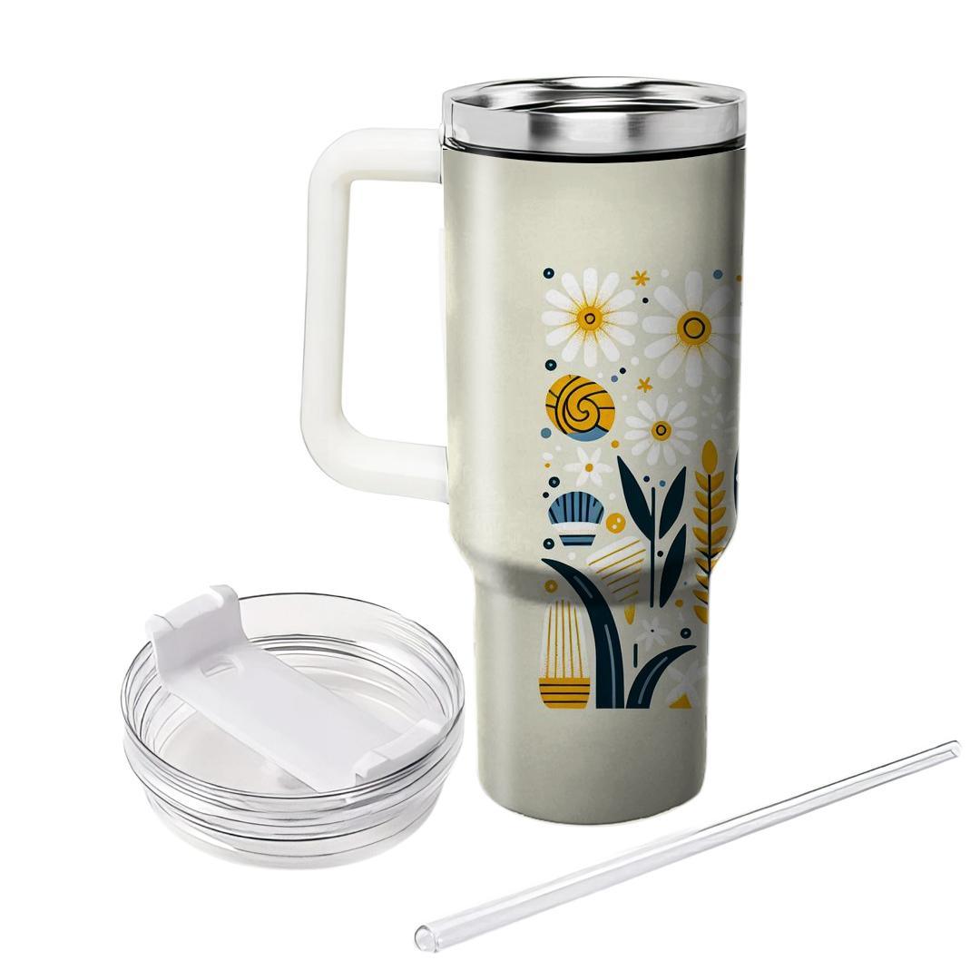 Seaside Daisy Delight  Unique Tumblers