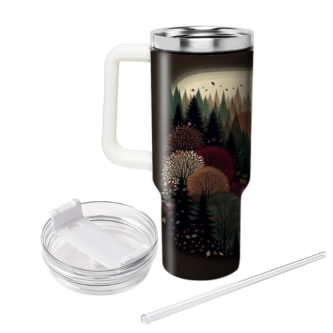 Mystic Autumn Woods  Travel Tumblers