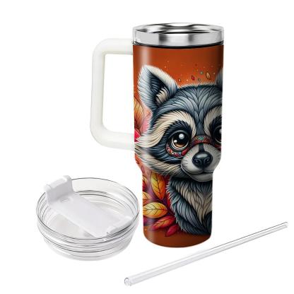 Charming Raccoon Bandit  Tumblers With Lids