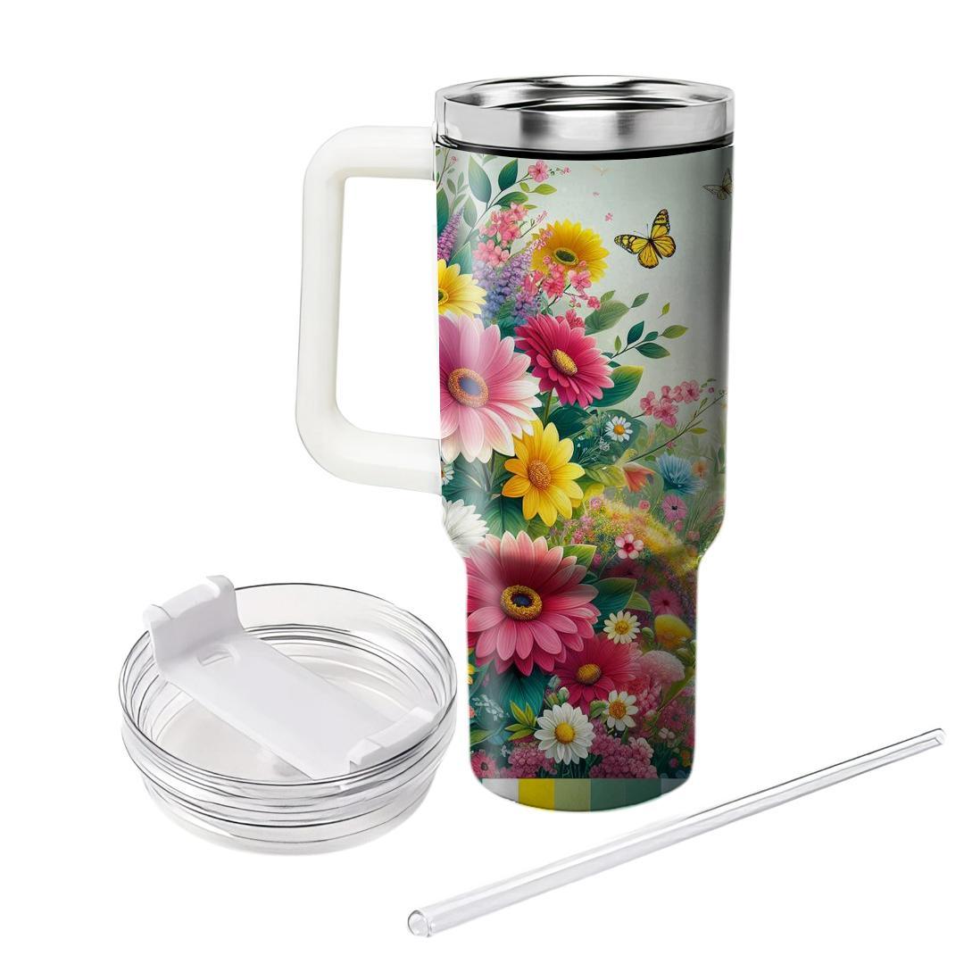 Spring Floral Festival  Tumblers With Lids