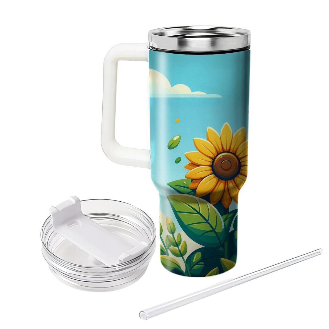 Sunlit Sunflower  Tumblers For Gifts