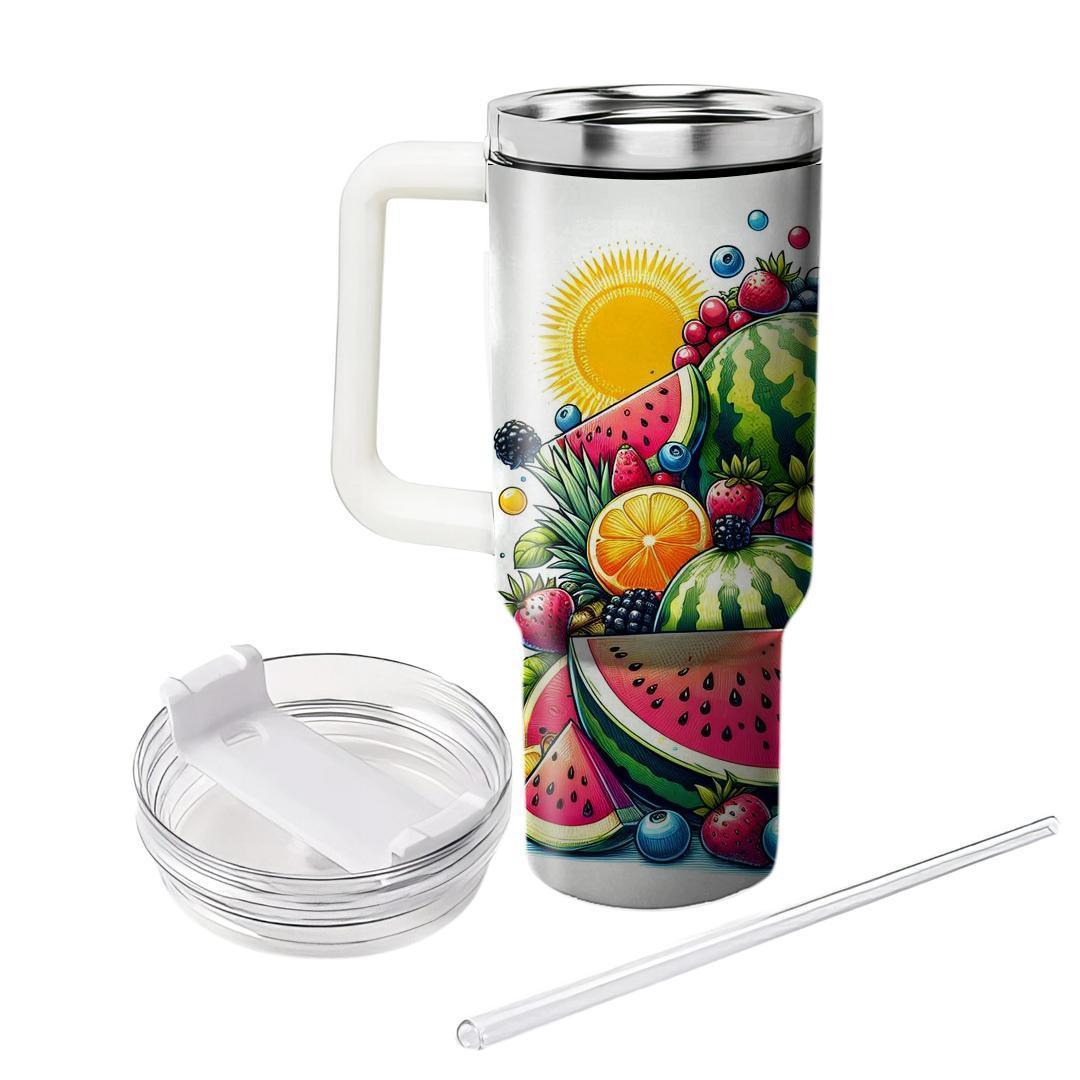 Refreshing Summer Fruit  Travel Tumblers