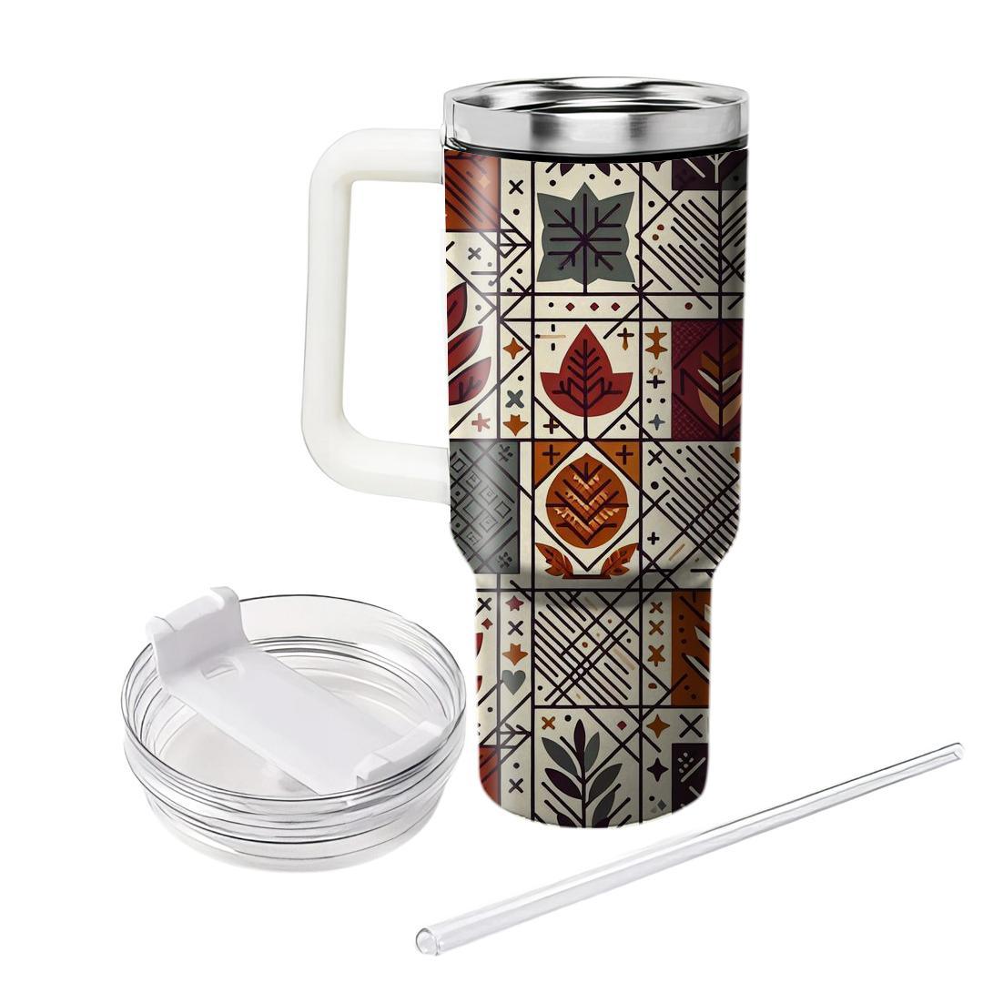 Autumn Harvest Plaid  Tumblers For Gifts