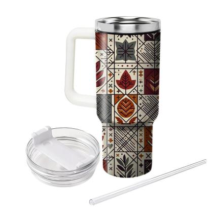 Autumn Harvest Plaid  Tumblers For Gifts
