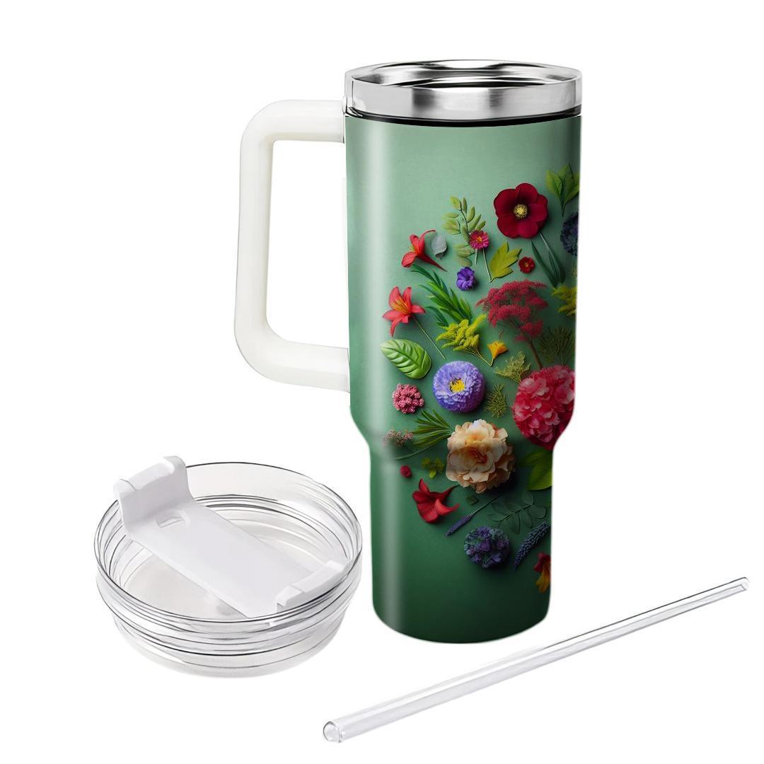 Harmony In Bloom - International Flower Festival  Tumblers With Lids