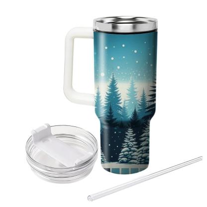 Winter Pines  Travel Tumblers