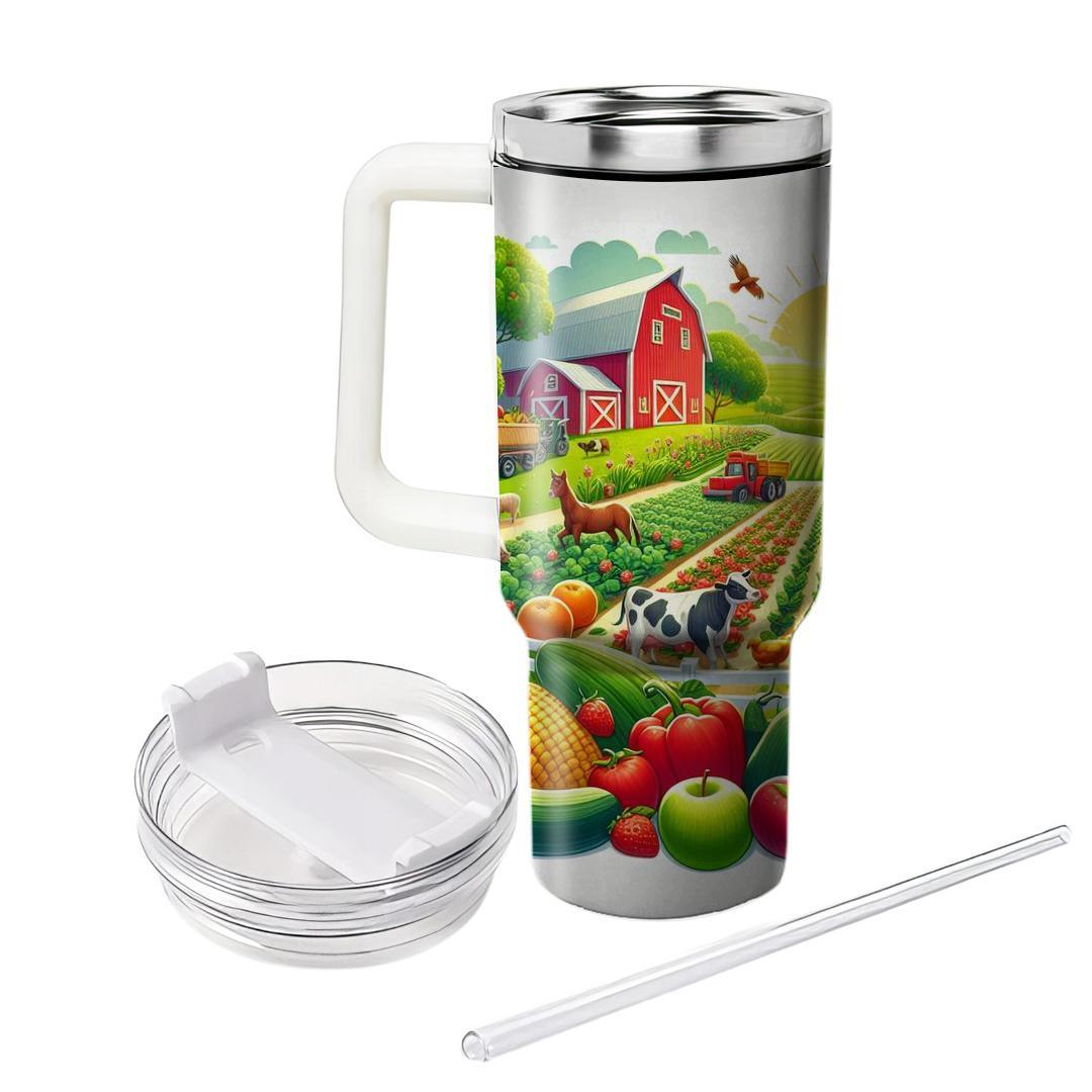 Groovy Farm Fresh  Travel Tumblers