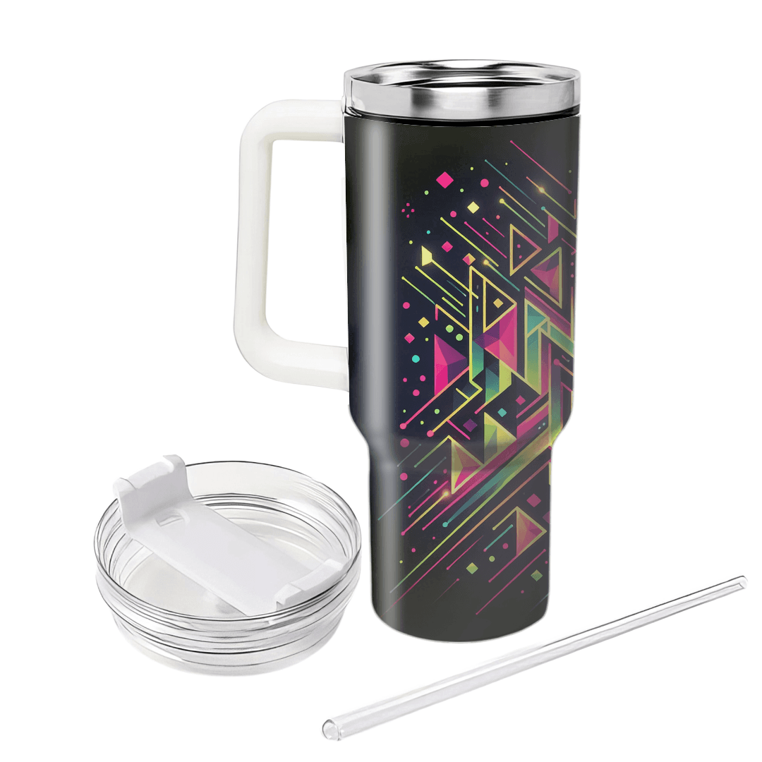Neon Geometry  Tumbler Cups