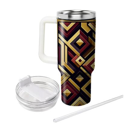 Layered Geometric Squares  Tumblers For Gifts