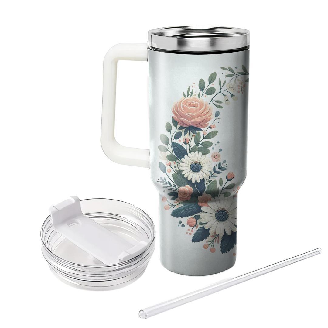 Gorgeous Floral Wreath  Insulated Tumblers