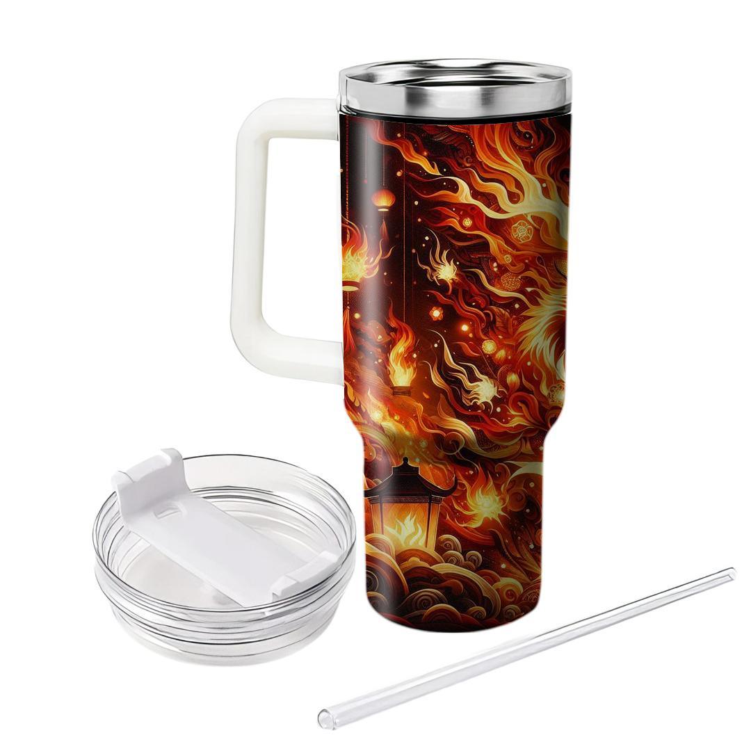 Embers Of Celebration - Fire Festival  Tumblers With Lids