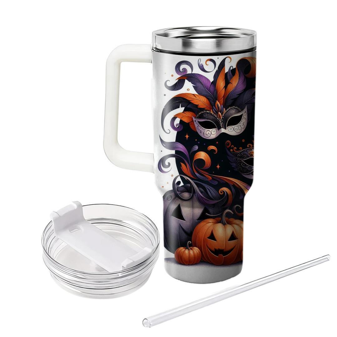 Serenade Of Spirits - Halloween Masquerade  Tumblers With Lids