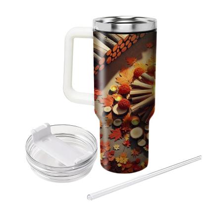 Autumn Firewood Charm  Travel Tumblers