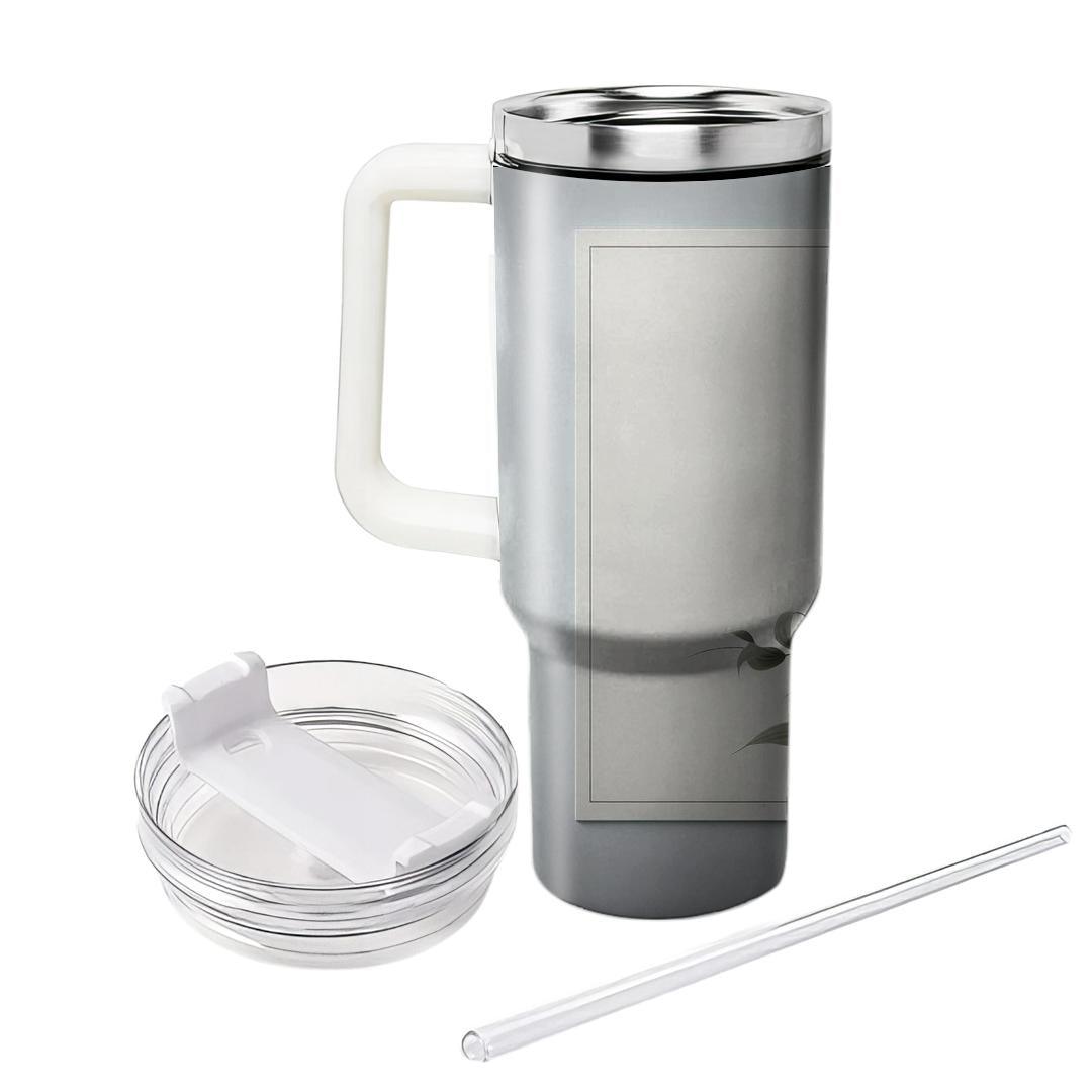 Classic White Lily Serenity  Unique Tumblers