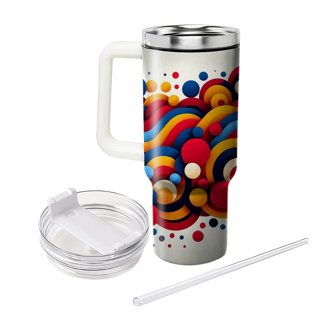 Artistic Abstract Circles  Decorative Tumblers