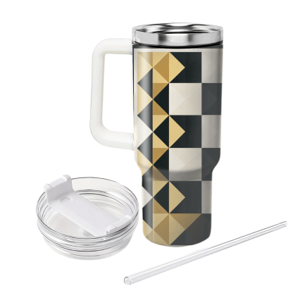 Stylish Checkerboard Delight  Custom Tumblers