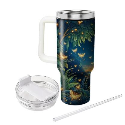 Luminous Firefly Dance  Travel Tumblers