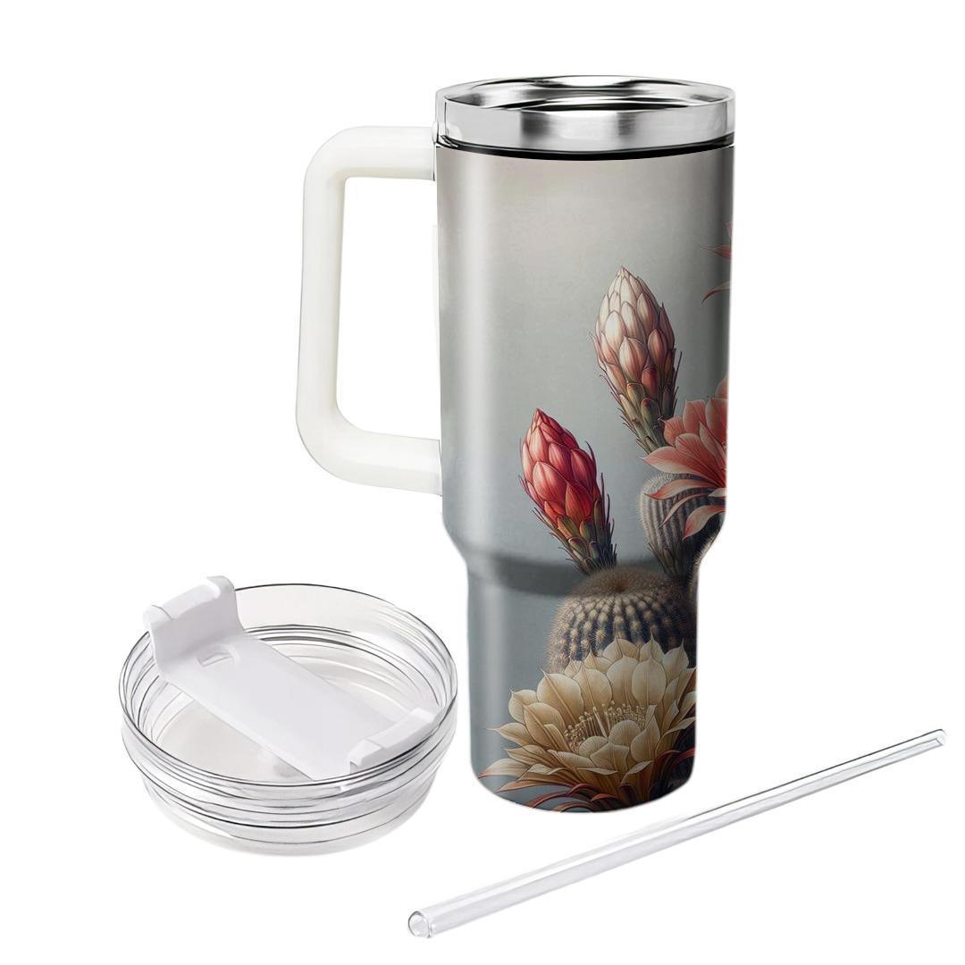 Cactus Flower Harmony  Insulated Tumblers