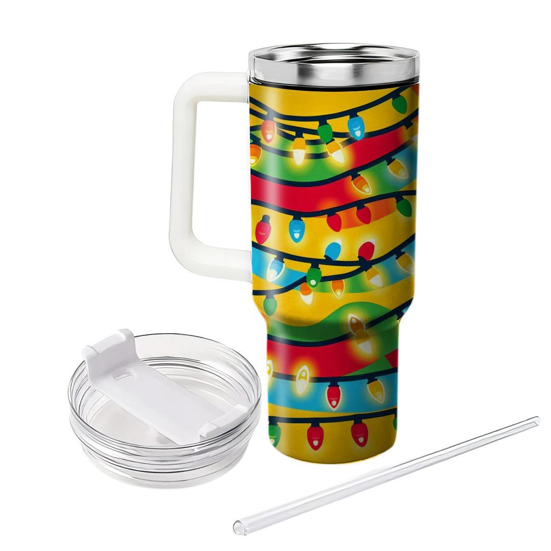 Festive Holiday Lights  Tumblers For Gifts