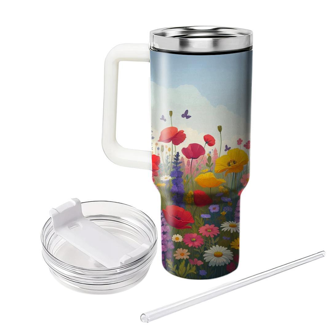 Spring Wildflower Wonderland  Tumbler Cups