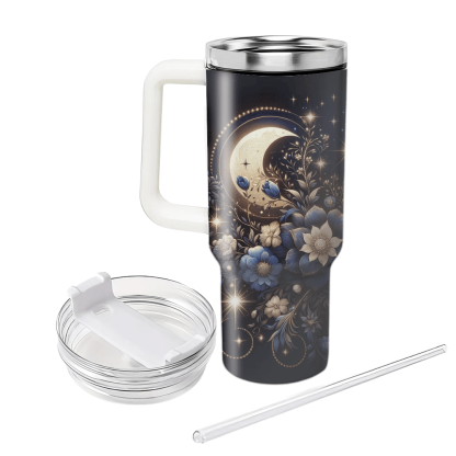 Celestial Flower Moon  Tumblers With Lids