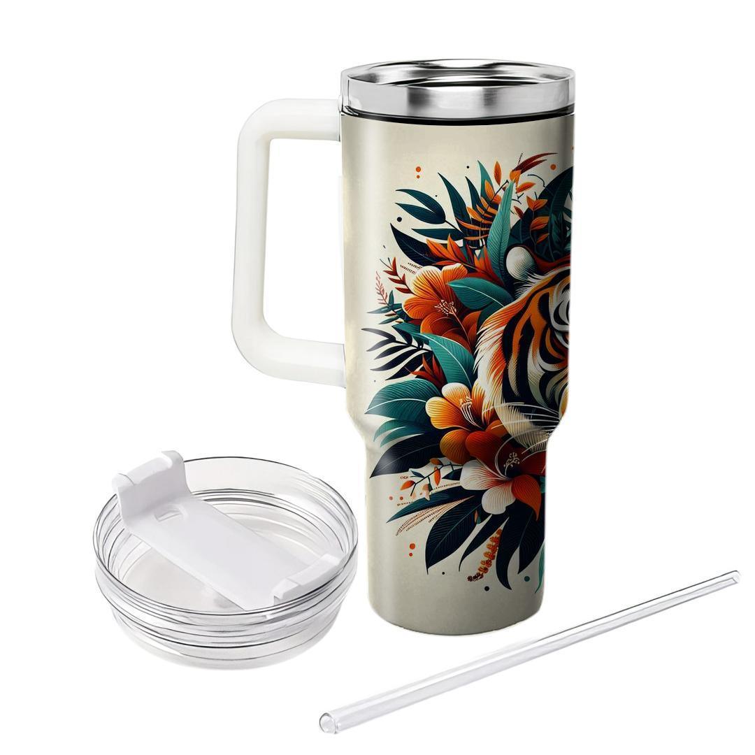 Fierce Tiger Spirit  Tumblers With Lids