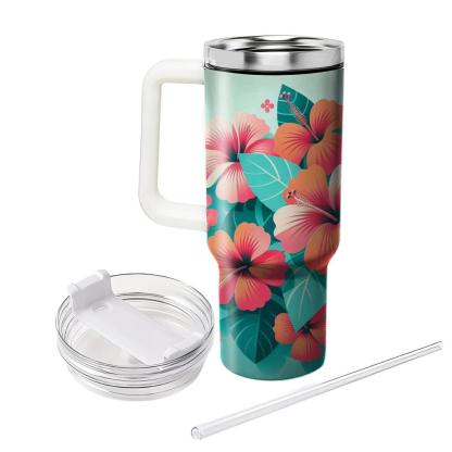 Chic Hibiscus Breeze  Insulated Tumblers
